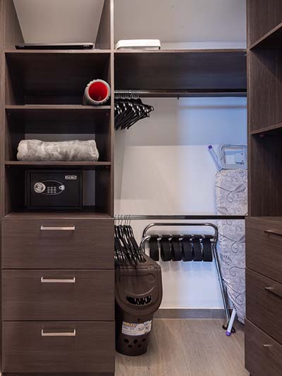 Bathroom and closet area