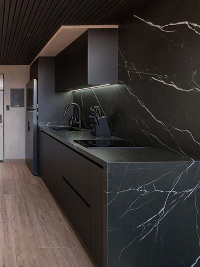 Kitchen and dining area